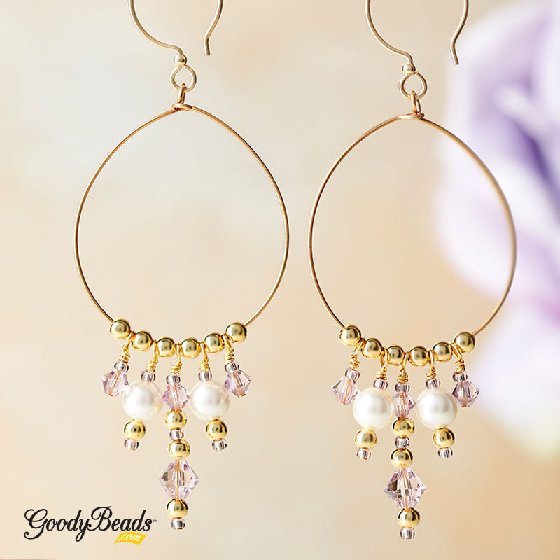 DIY Flower Earrings | Beaded Earring Design Idea | Crystal Beaded Jewellery  Patterns #jewelrymaking Bead Lot; Beads & More Jewelry Making Tutorials. :  r/Earrings